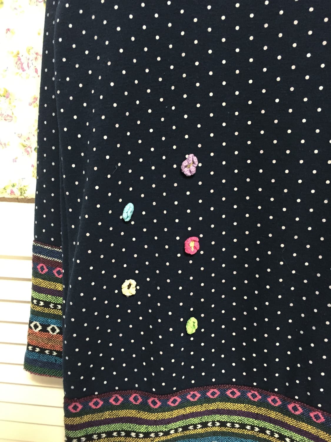 빈티지 히피모리 에스닉 소매 도트 슬리브 상품이미지4