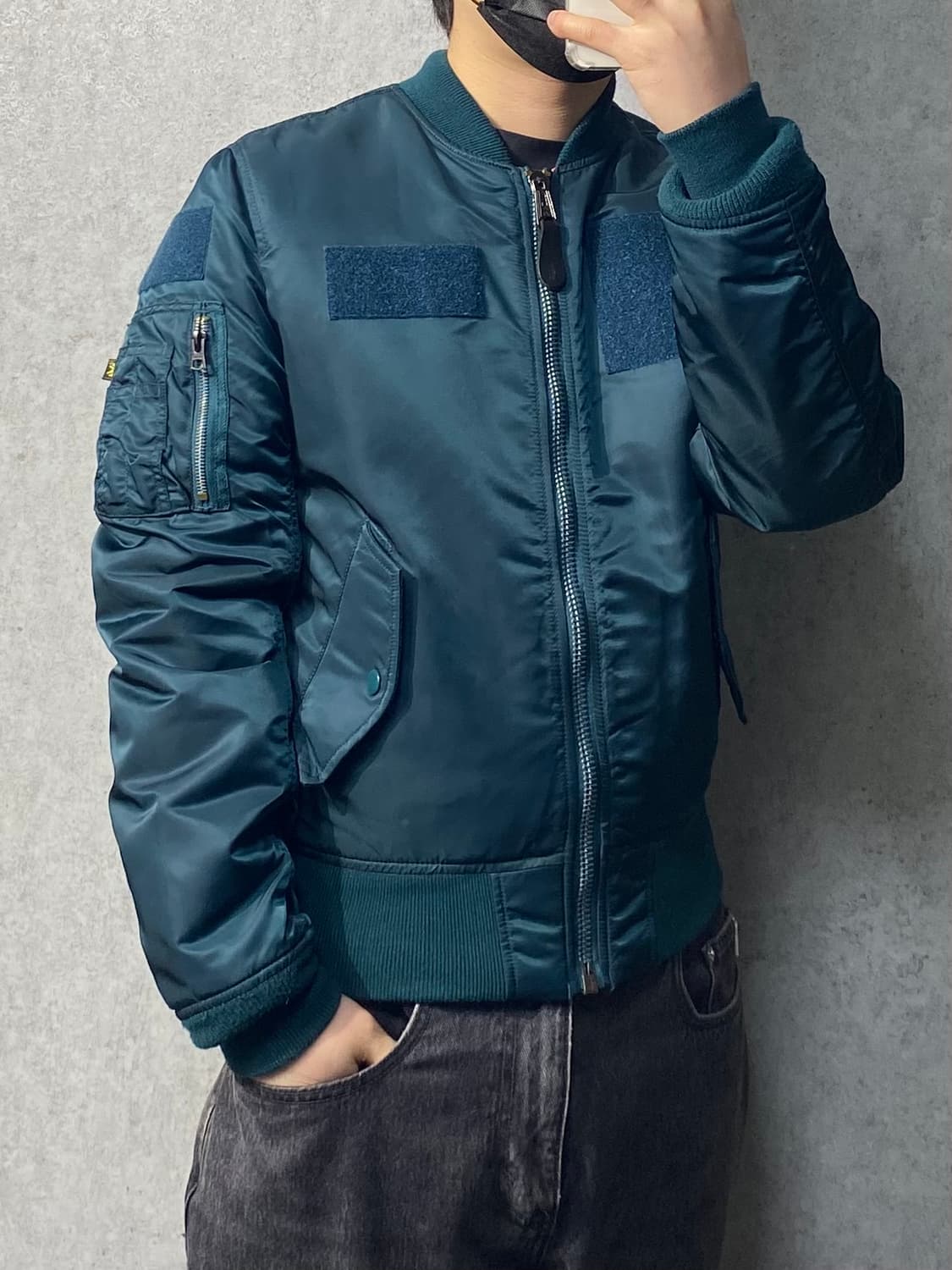 [XS] 알파인더스트리 슬림핏 리버서블 MA-1 플라이트 자켓 상품이미지9