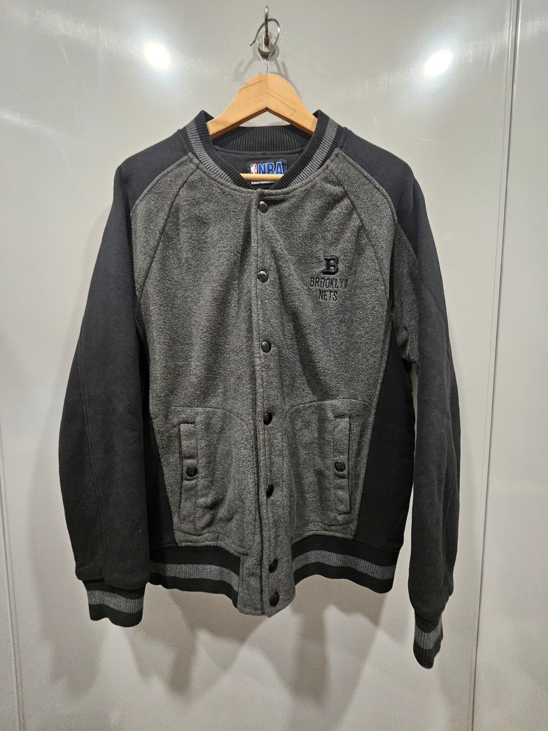 NBA 브루클린 네츠 플리스 바시티 자켓 상품이미지1