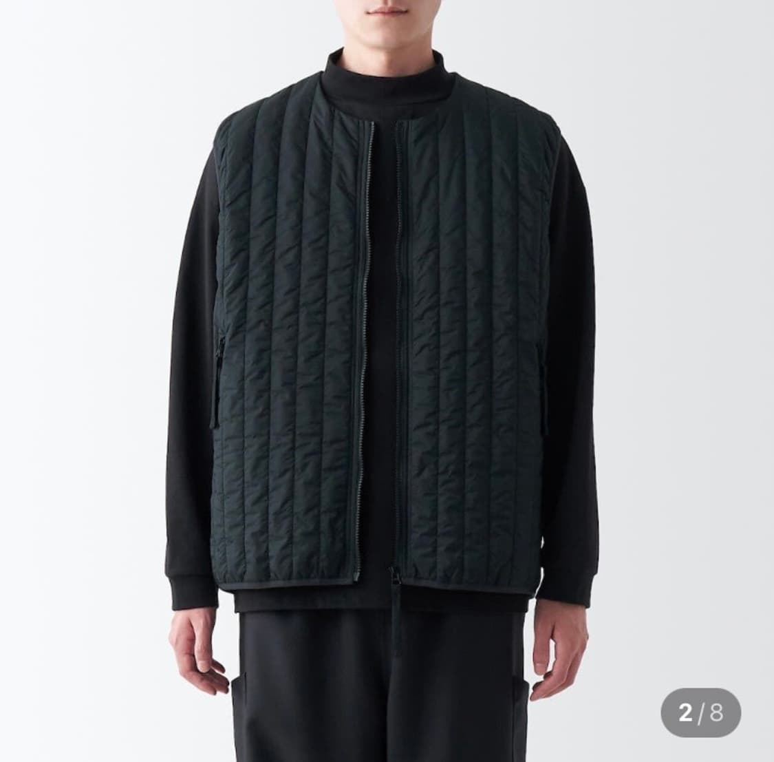 Muji labo 무인양품 라보 안솜 패딩 조끼 베스트 M 상품이미지1