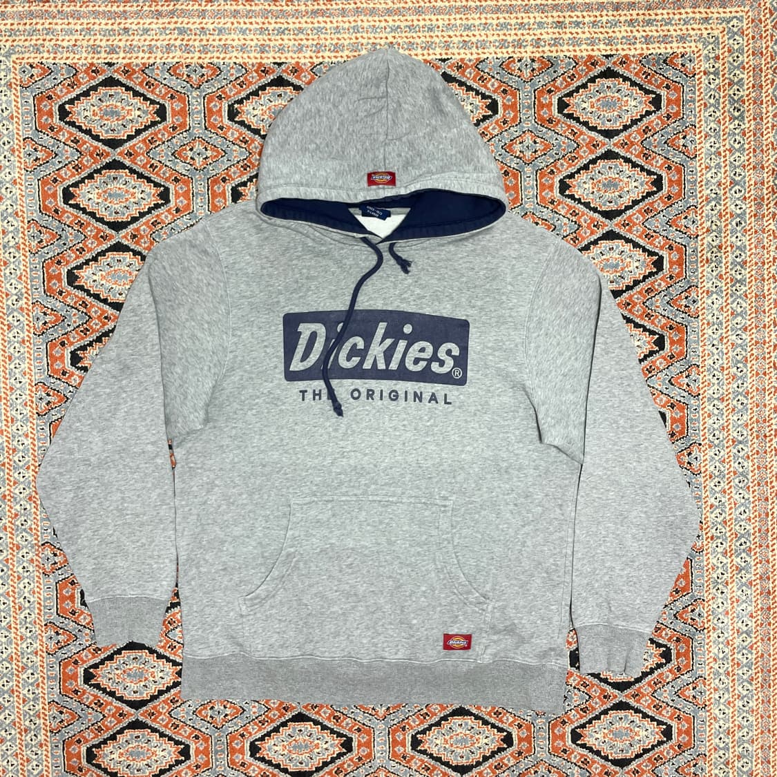 디키즈 스펠로고 그레이 기모 후드티셔츠 남성XL 상품이미지1