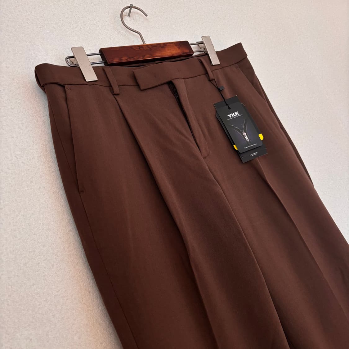 새제품 무신사 스탠다드 32 브라운 슬랙스 팬츠 바지 스판 원턱 상품이미지4