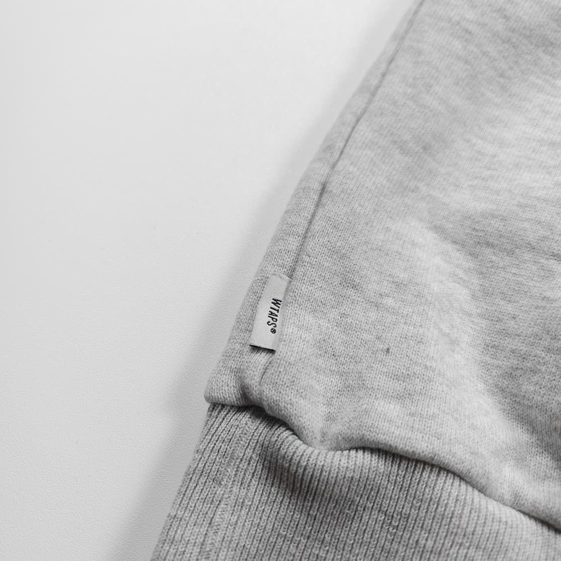 더블탭스 빅로고 멜란지 박시핏 크루넥 맨투맨 (XL) 상품이미지5