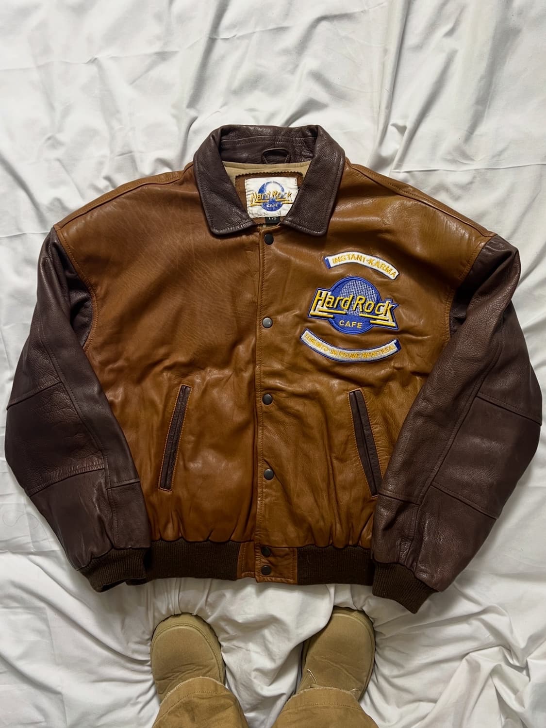 90s 하드락카페 가죽 자켓 상품이미지1