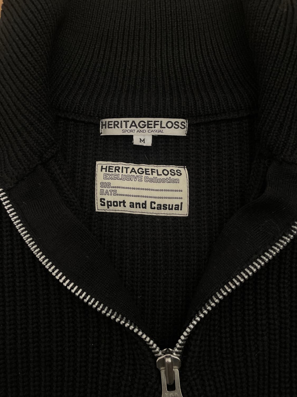 헤리티지플로스 20FW 울하프집 니트 상품이미지3