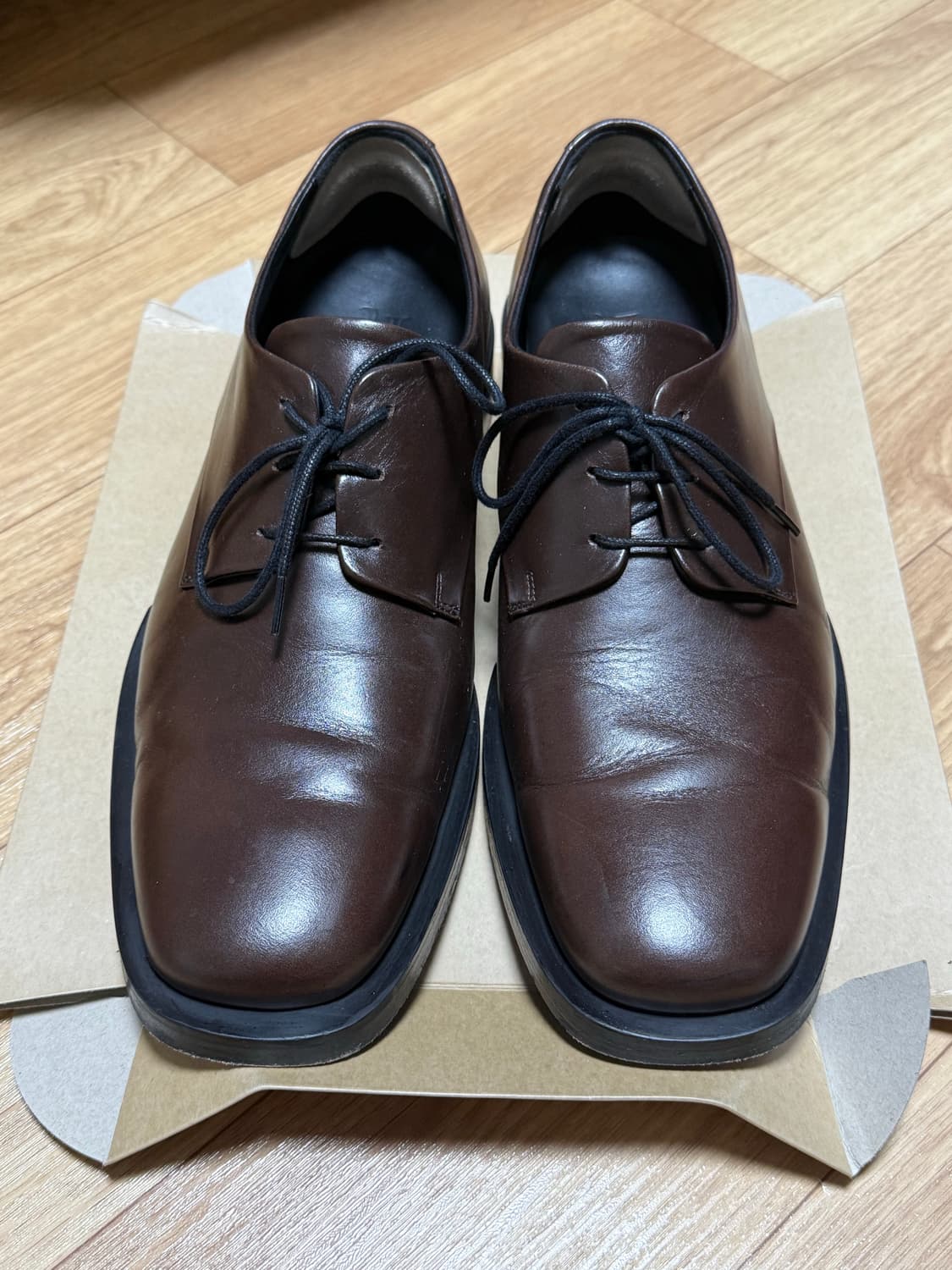 prt 조셉트 세미 스퀘어 더비 브라운 270 카우하이드 상품이미지3