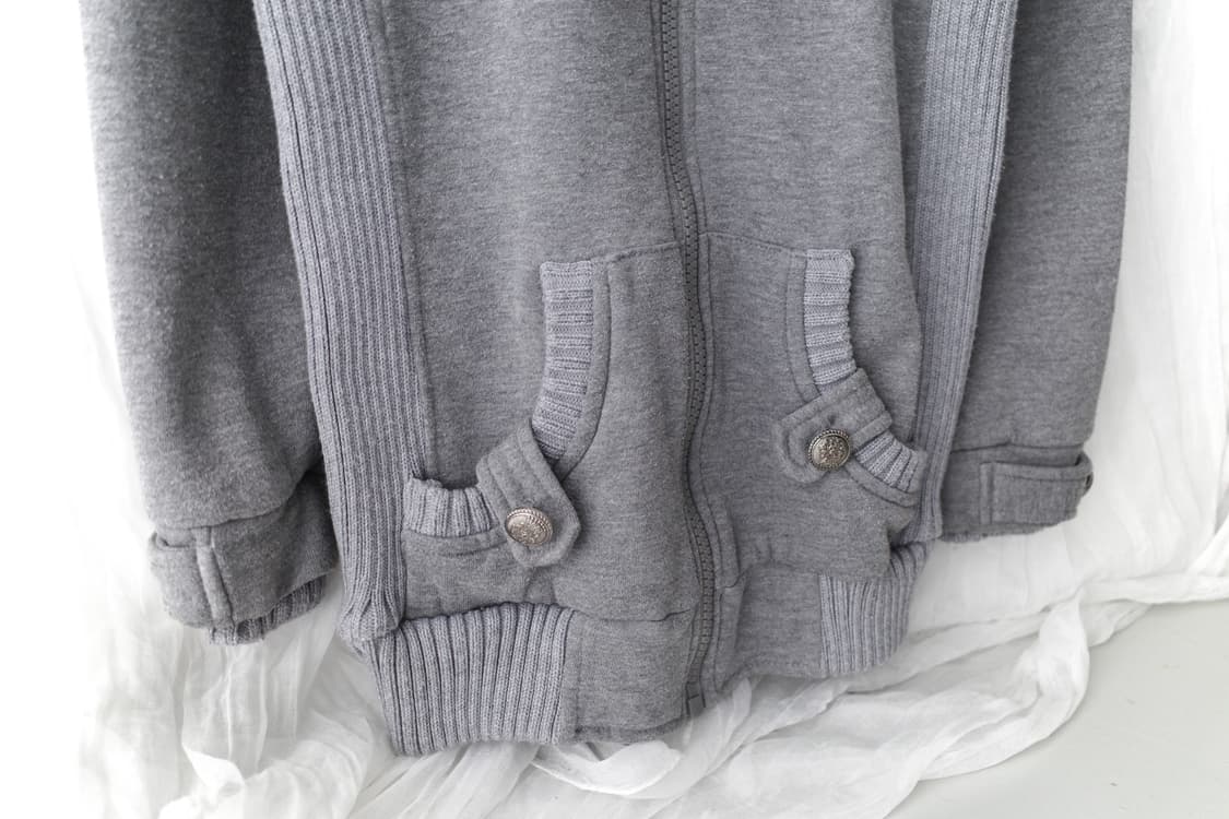 snap long hood zip-up  상품이미지4