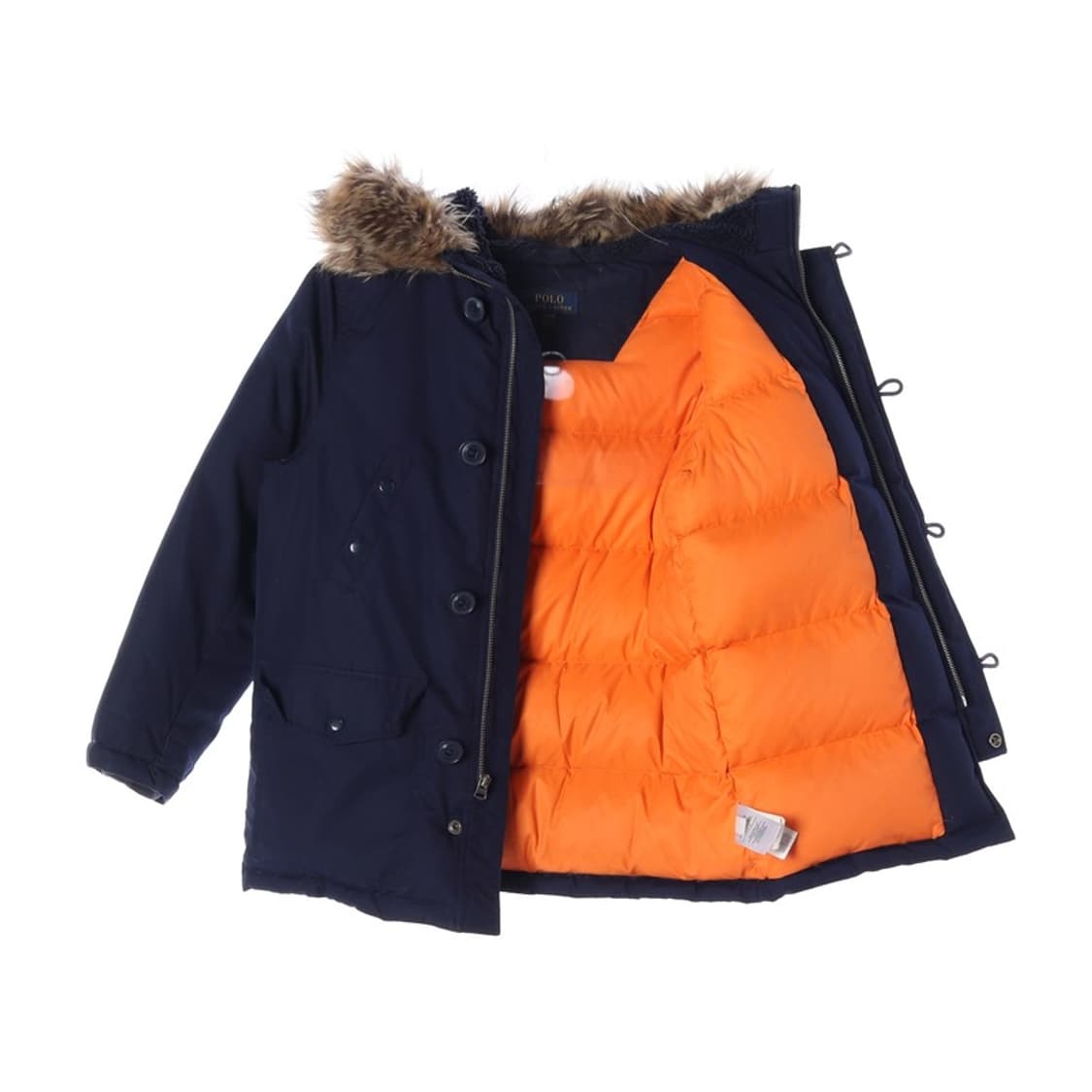 폴로 랄프 로렌 퍼후드 패딩 자켓 10-12 상품이미지2