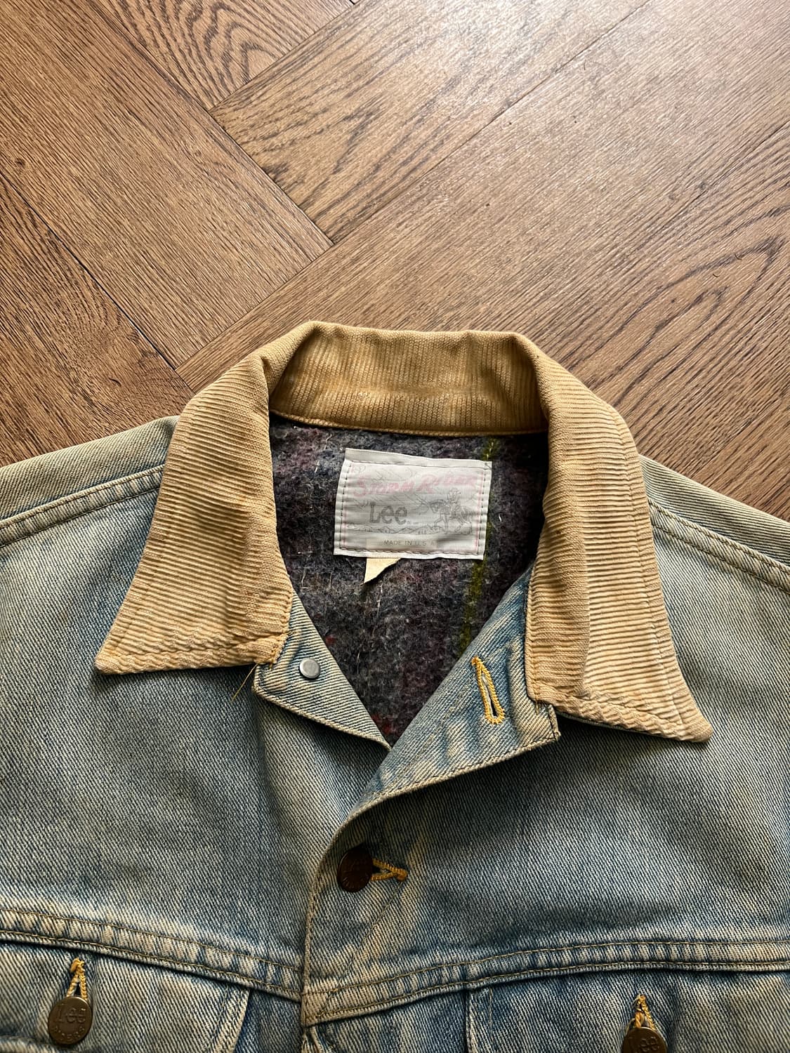 [M]70's Lee USA 스톰라이더 블랭킷 데님 트러커 자켓 R7 상품이미지2