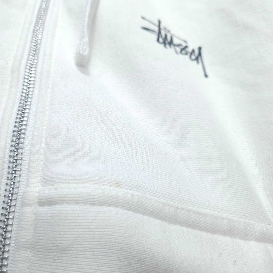 스투시 빅스탁로고 후드 집업 S 상품이미지8