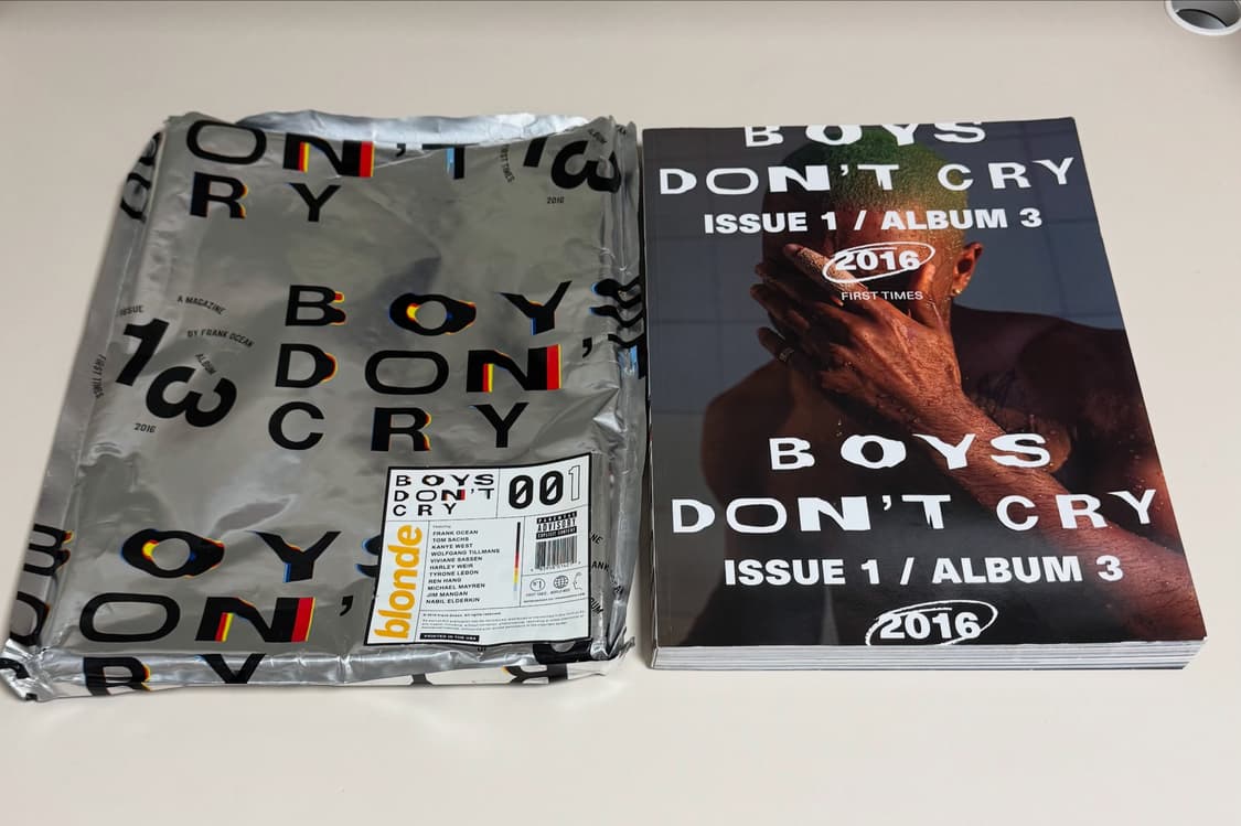 프랭크 오션 Frank Ocean BOYS DON’T CRY 메거진 상품이미지1