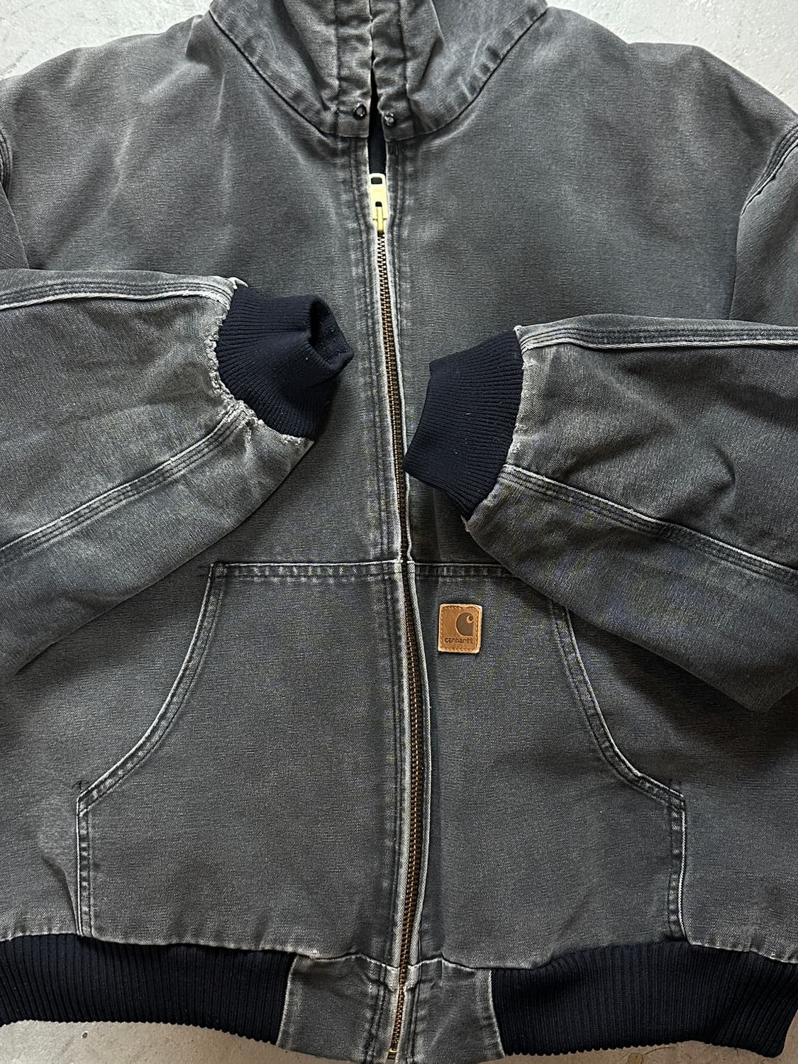 OG 칼하트 J130 BLK 액티브 자켓 칼하트 후드 자켓 상품이미지8