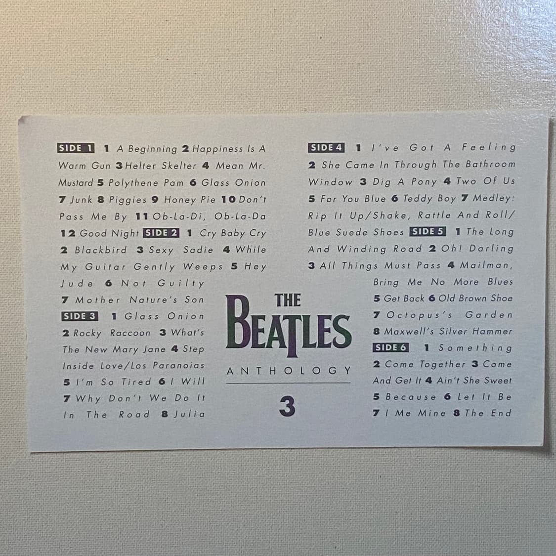 (LP) The Beatles - Anthology 3 (3LP) 상품이미지7