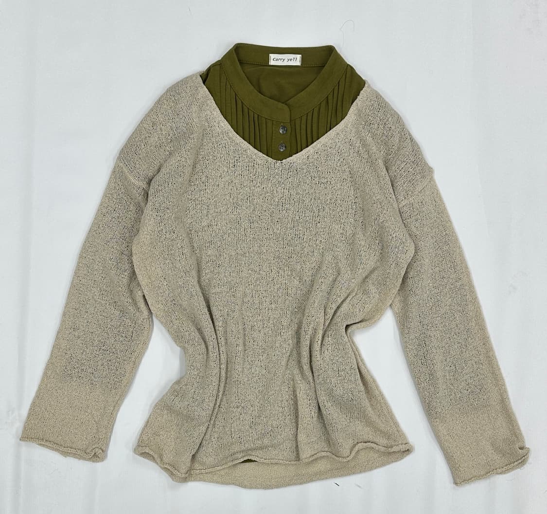 🌿하구미의 에스닉 코디세트🌿 라떼갸루 그런지 히피 머플러  상품이미지4