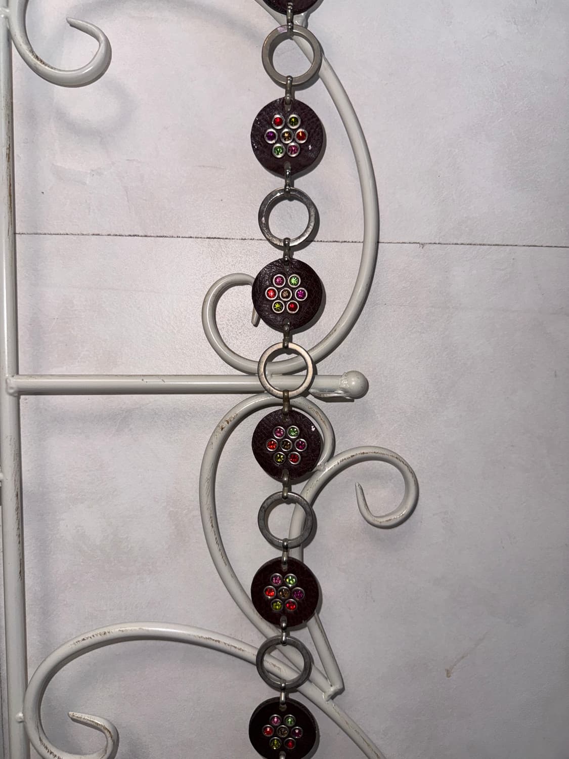 Color cubic flower ring chain belt 상품이미지6