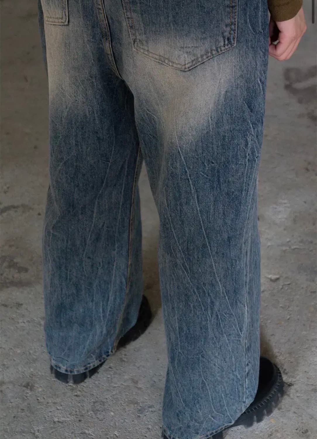 runtz CRACKED DENIM 런츠 데님 빈티지 워싱 청바지 상품이미지2