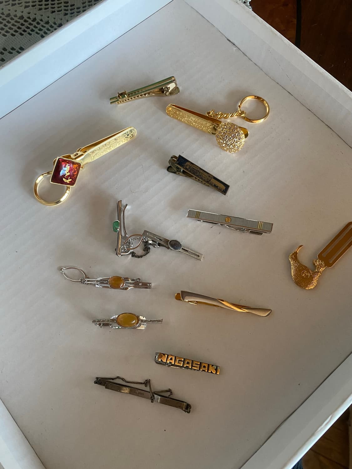 빈티지 넥타이핀 실버 및 던힐 등 상품이미지1