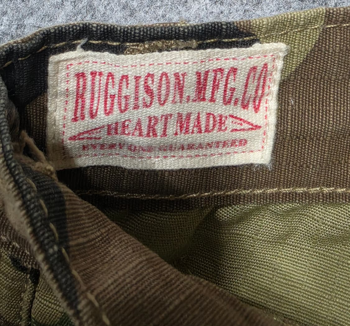 레드 러기슨 랩 빈티지 카모플라쥬 밀리터리 카고 팬츠 XL 상품이미지7