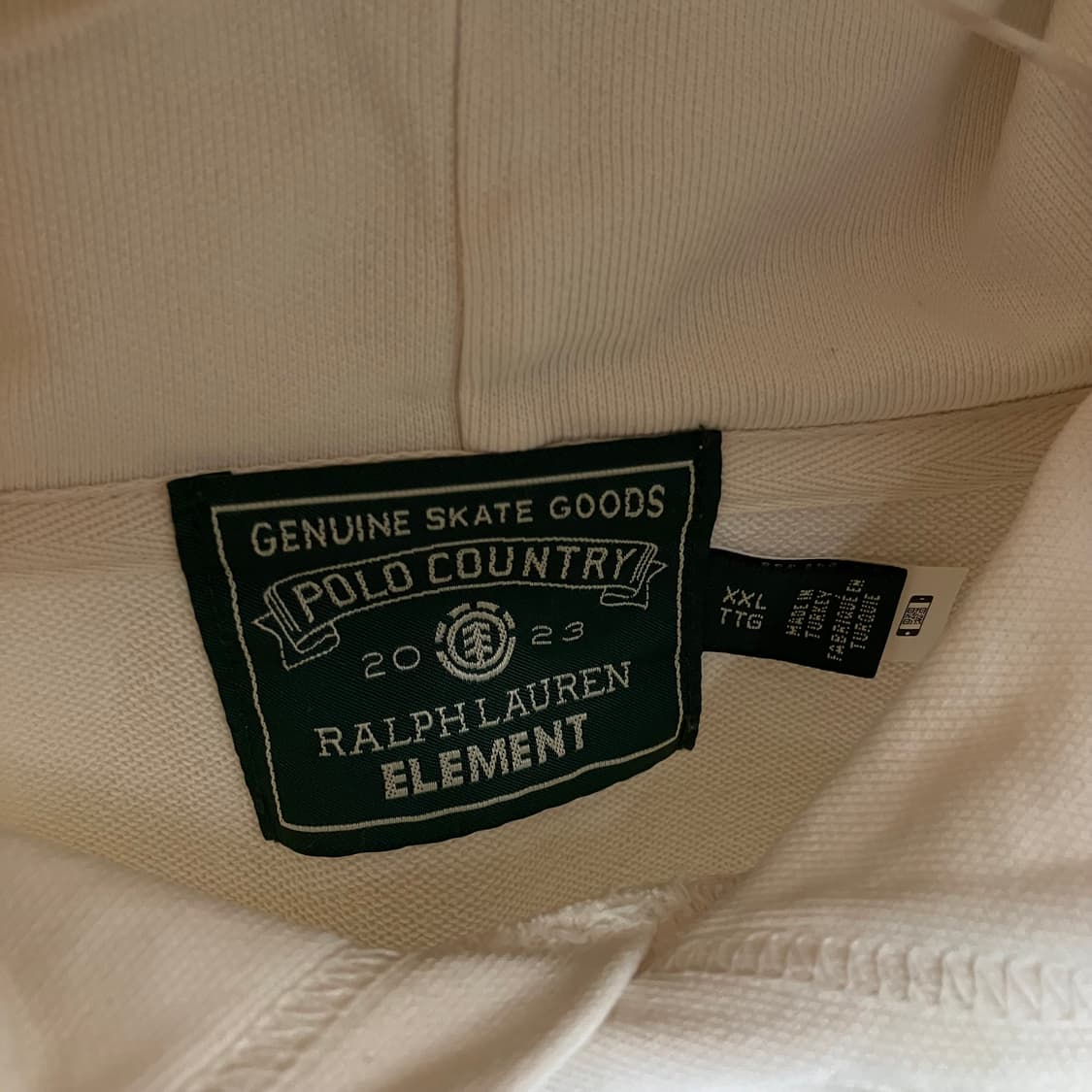 폴로 랄프 로렌 X 엘리먼트 아이보리 후드티 XXL 상품이미지3