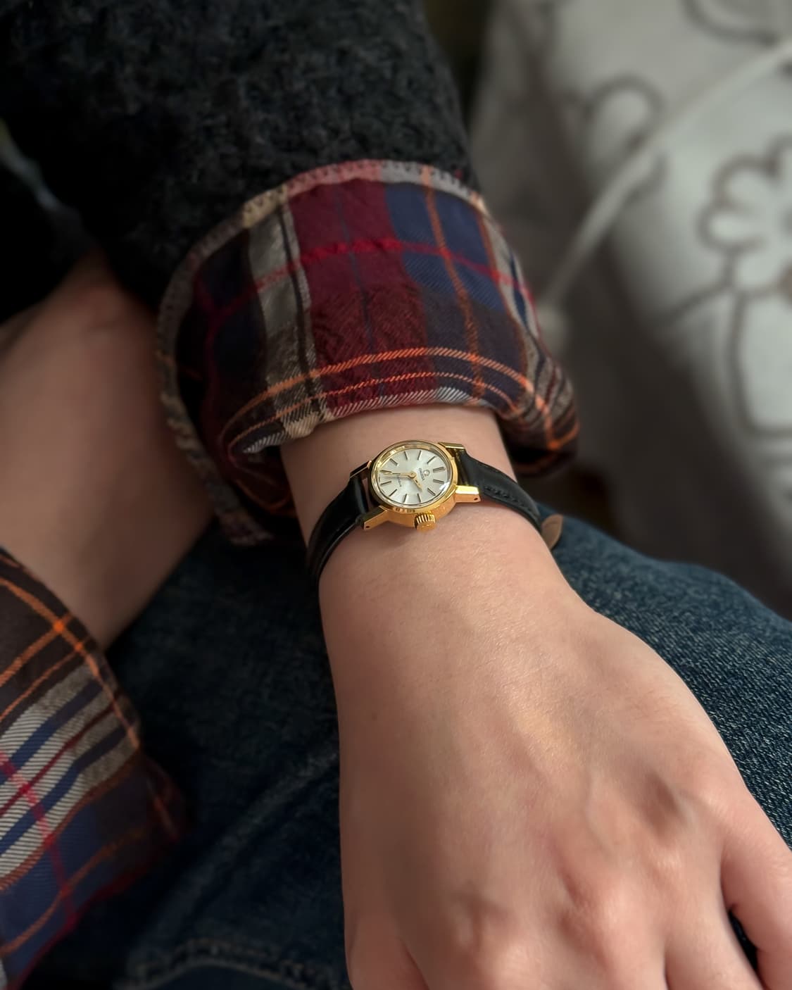 오메가 라운드 수동 시계 상품이미지4