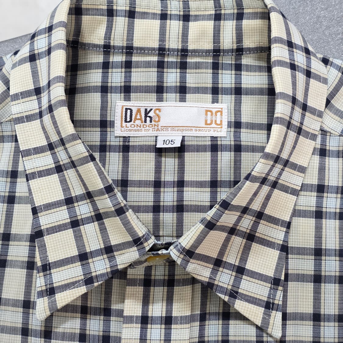 105 닥스 긴팔 체크 셔츠 베이지 상품이미지5