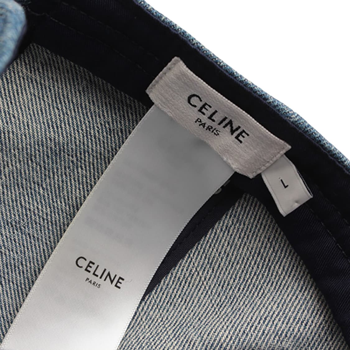 셀린느 블루 데님 볼캡 모자 상품이미지4