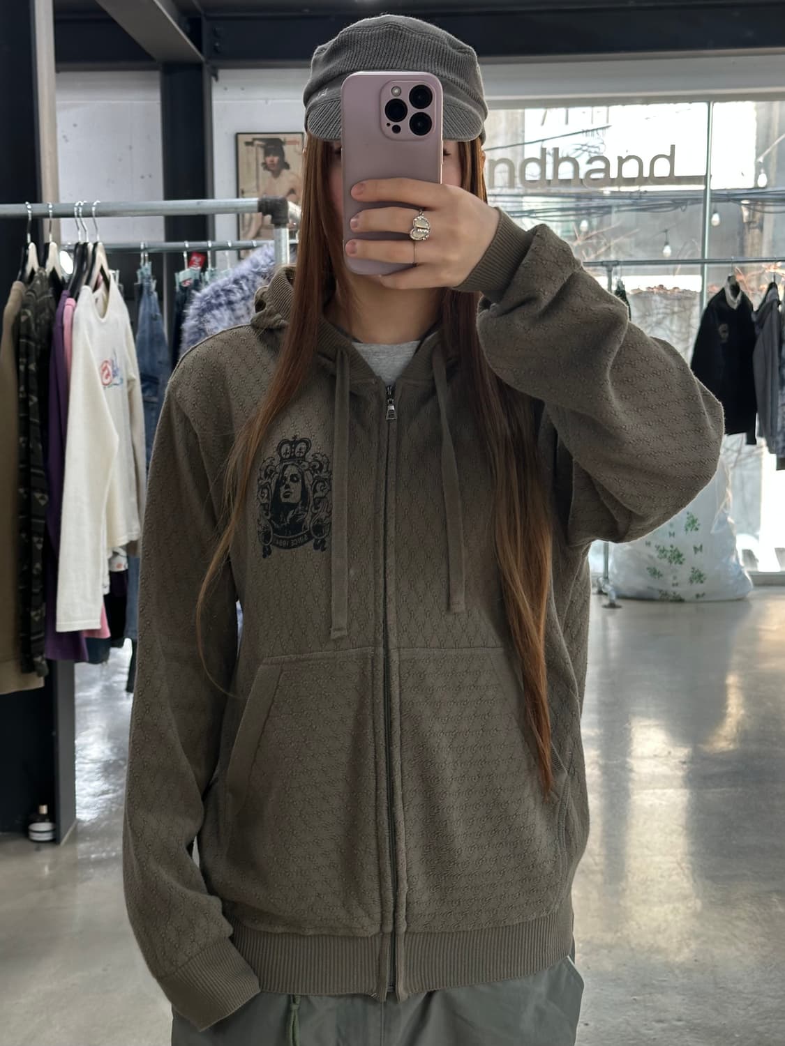 히스테릭글래머 히스걸 Genius Of Love 니트후드집업 상품이미지5