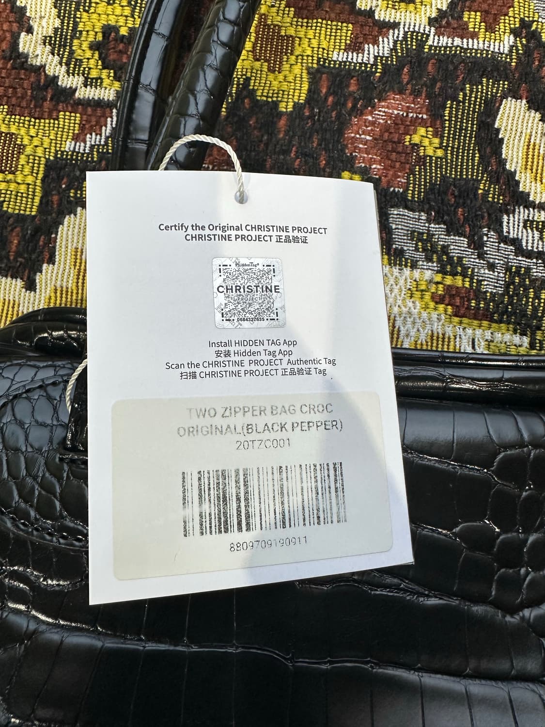 크리스틴프로젝트 투지퍼 블랙백 상품이미지3