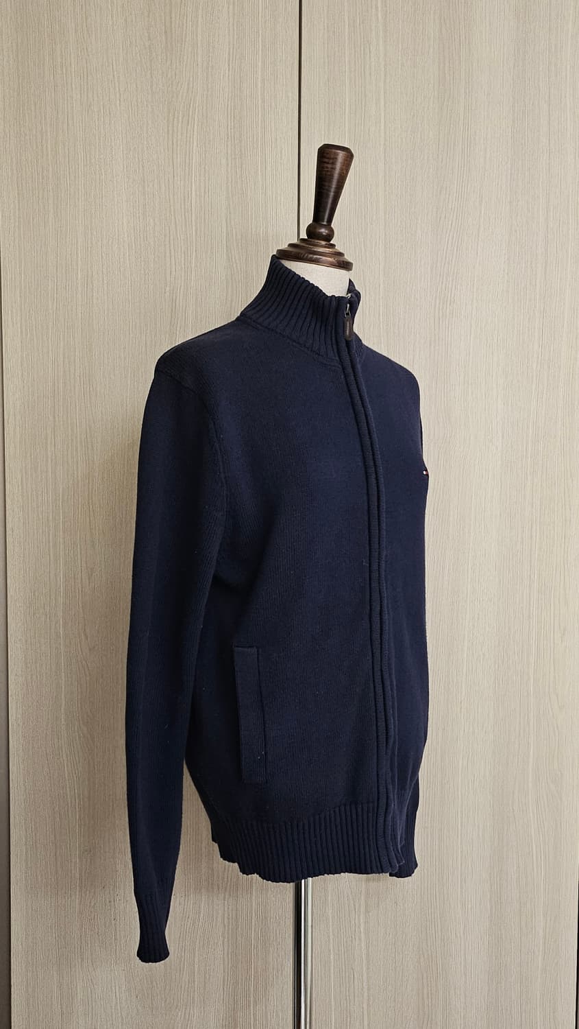 타미힐피거 네이비 하이넥 집업 가디건 (XS) 골프가디건 90 상품이미지4