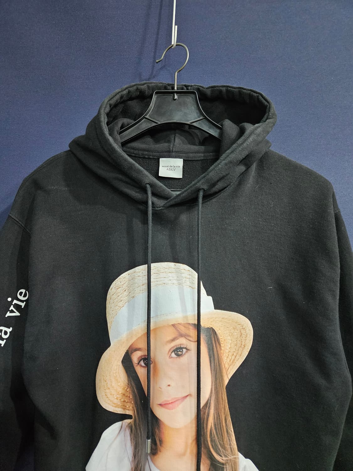 아크메드라비 프린팅 블랙 남성 오버핏 95~100 후드티  상품이미지7