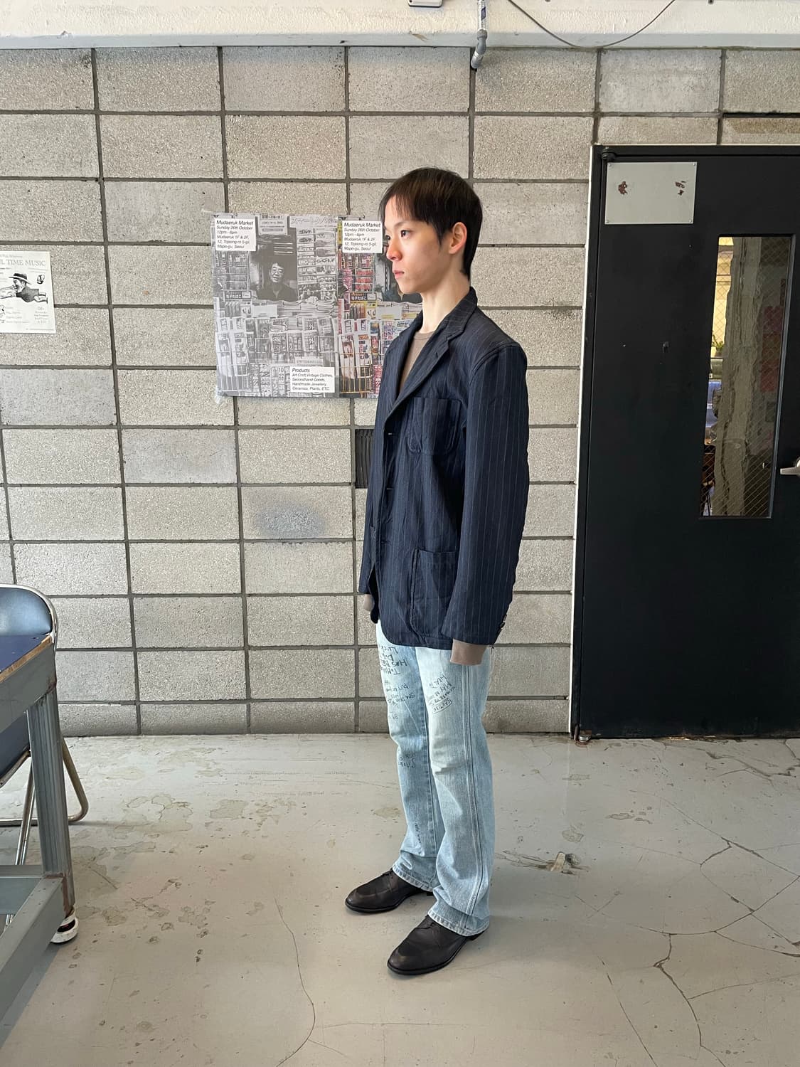 엔헐리우드 랭글러 레터링 플레어 팬츠 상품이미지3