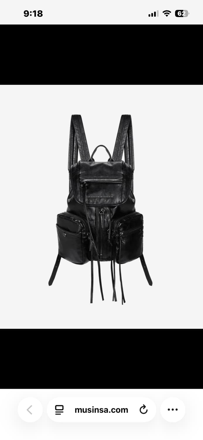 트리밍버드 Zipper Finishing Flap Mini 백팩 블랙 상품이미지1