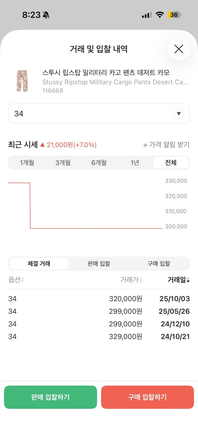 스투시 립스탑 밀리터리 카고 팬츠 (34) 상품이미지2