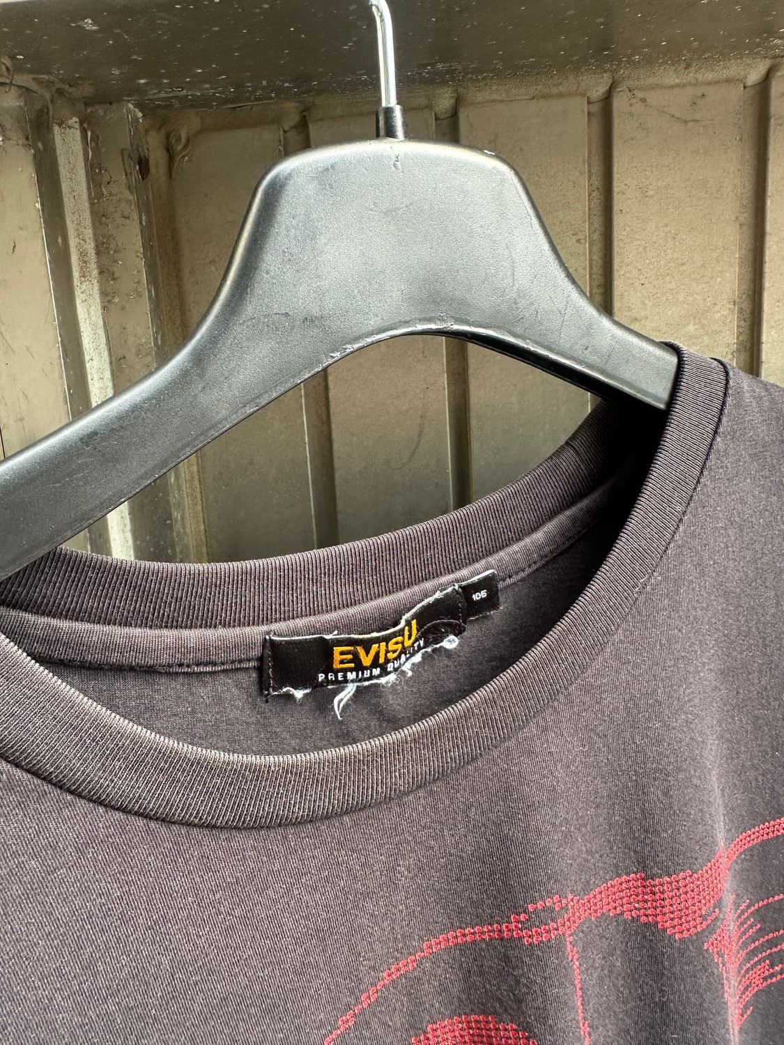EVISU printing tee -black 상품이미지4