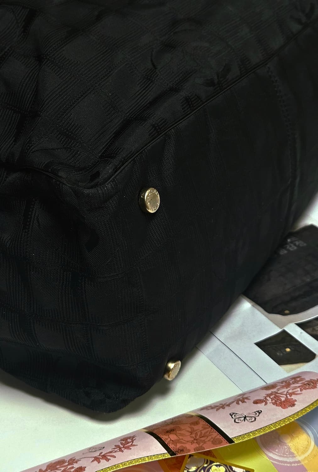 [정품/OS] CHANEL 샤넬 블랙 나일론 2in1 토트백 가방 숄더 상품이미지10