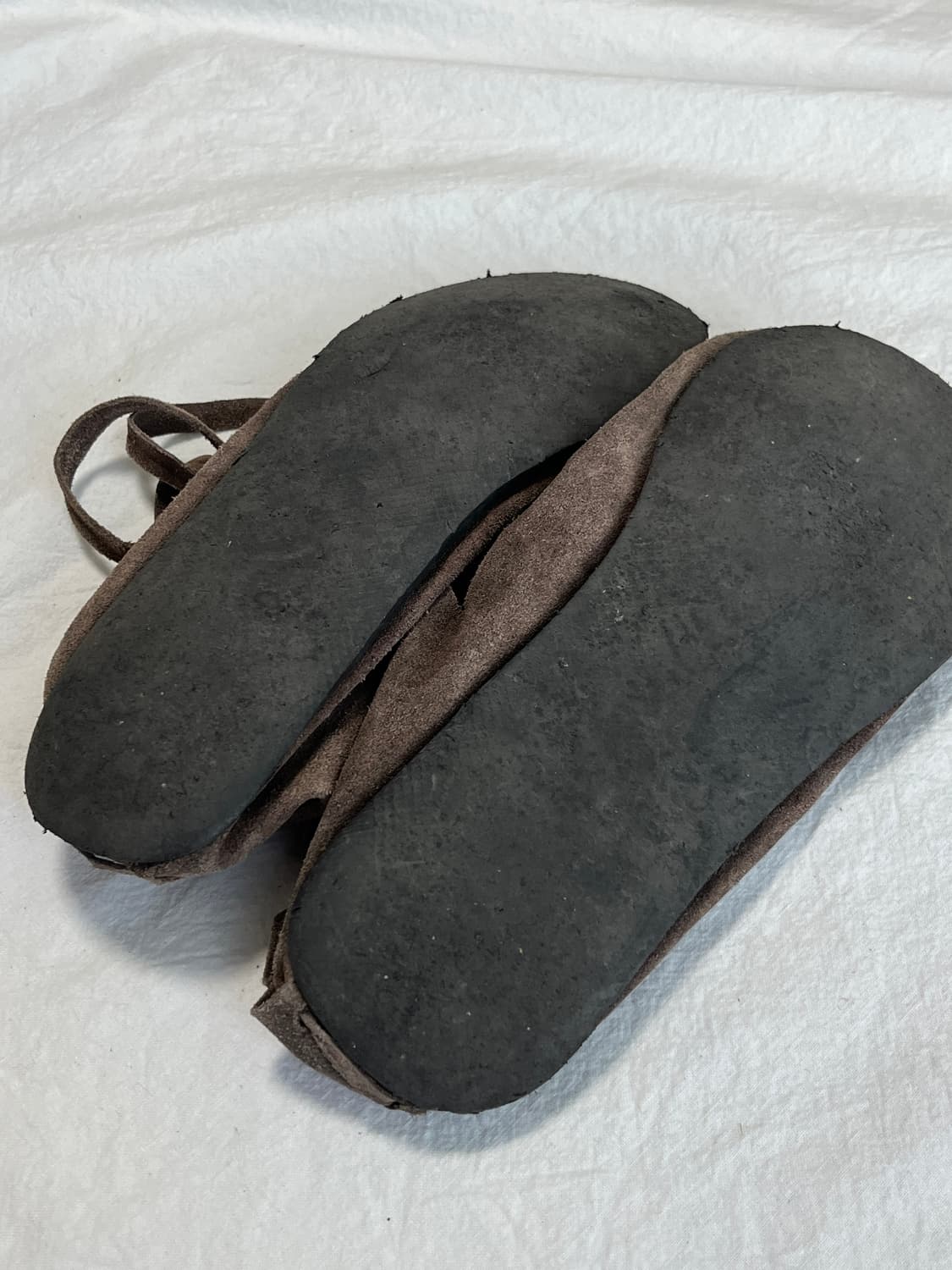 [240] 브라운 스웨이드 분트슈 레이스업 빈티지 로만샌들 상품이미지5