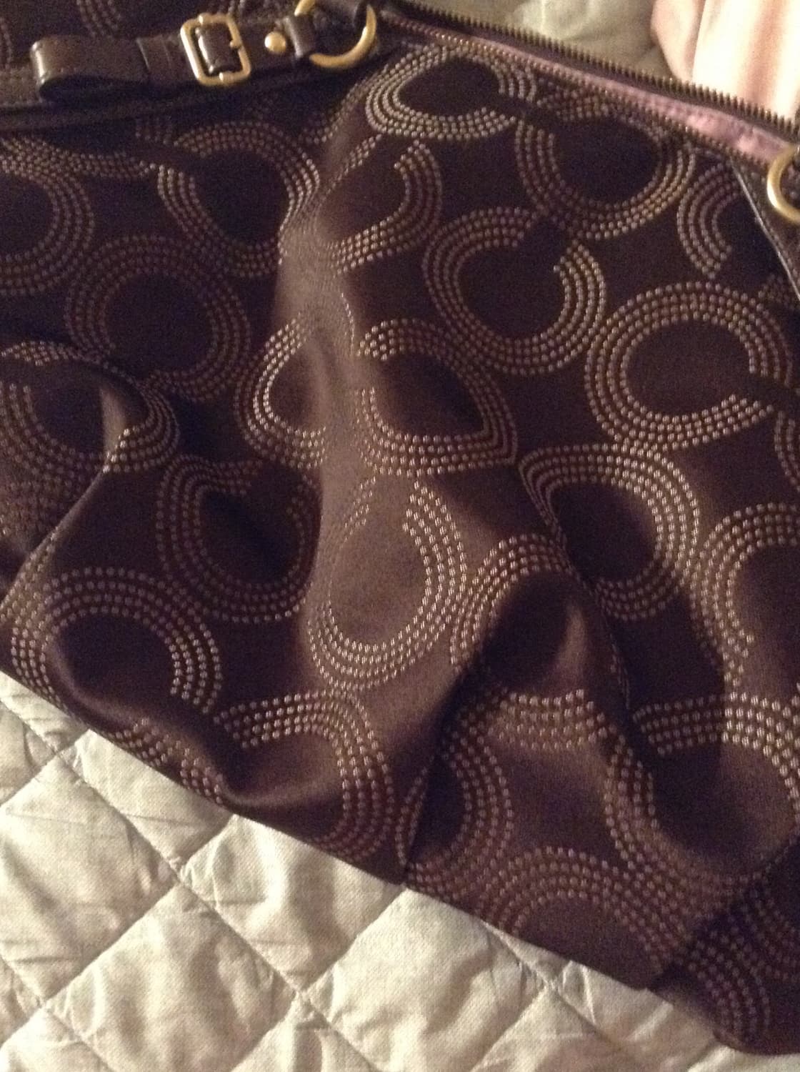 Coach brown tote hand bag 상품이미지6