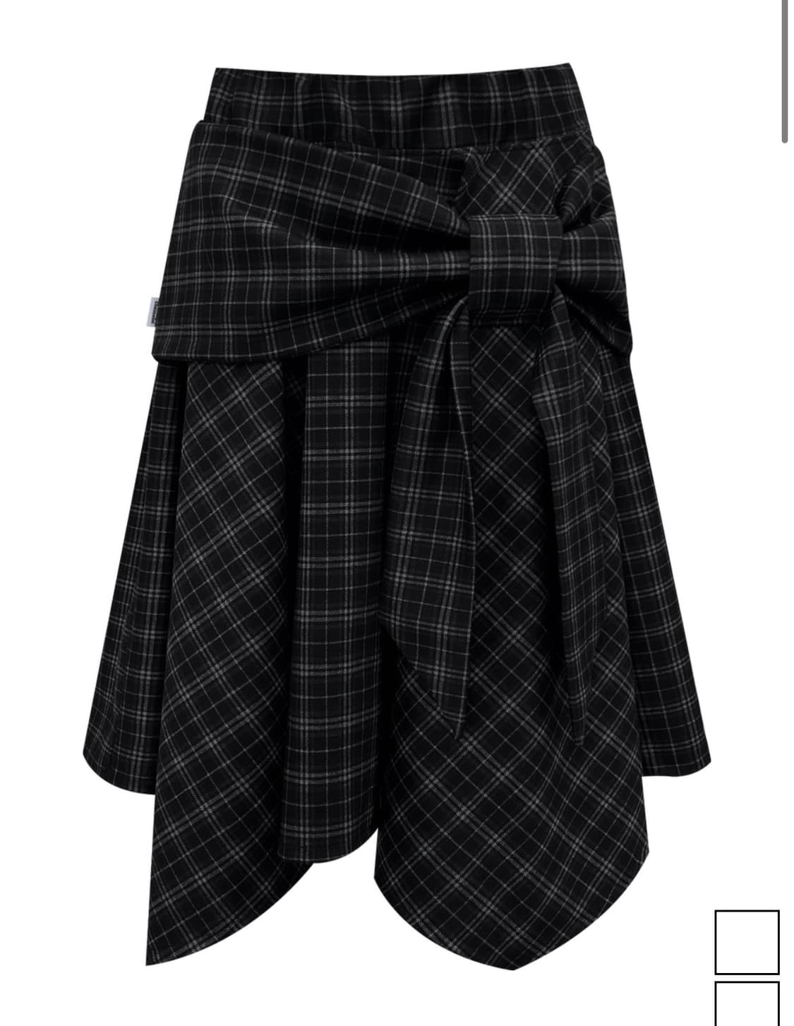 체메씨 보우 언발란스 스커트 상품이미지1