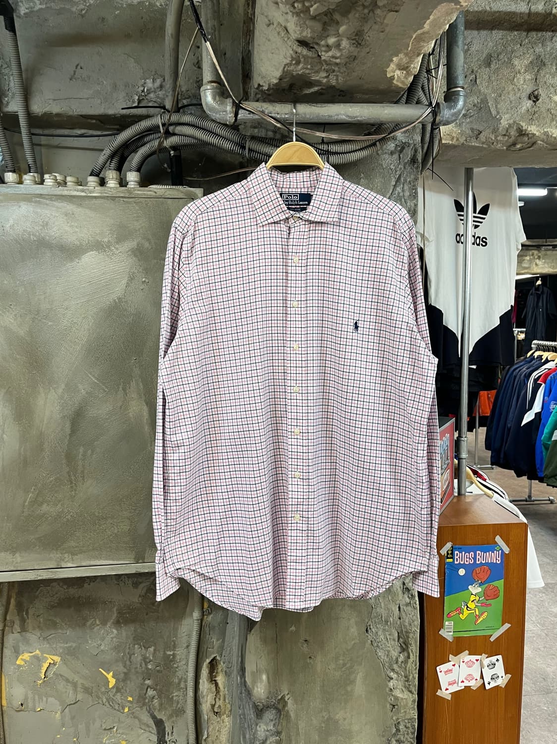 폴로 랄프로렌 체크 셔츠 핑크 #csz2884  상품이미지1