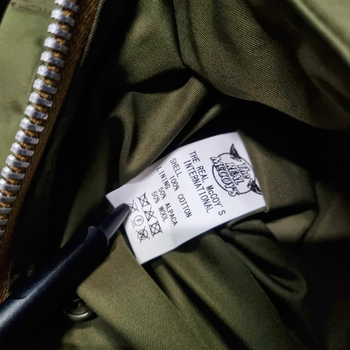 리얼맥코이 USN AL-1 플라이트 자켓 44sz [NEW] 상품이미지8