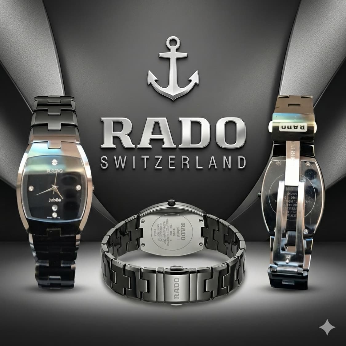 RADO Jubile 세라믹 블랙시계 (남녀공용) 상품이미지1