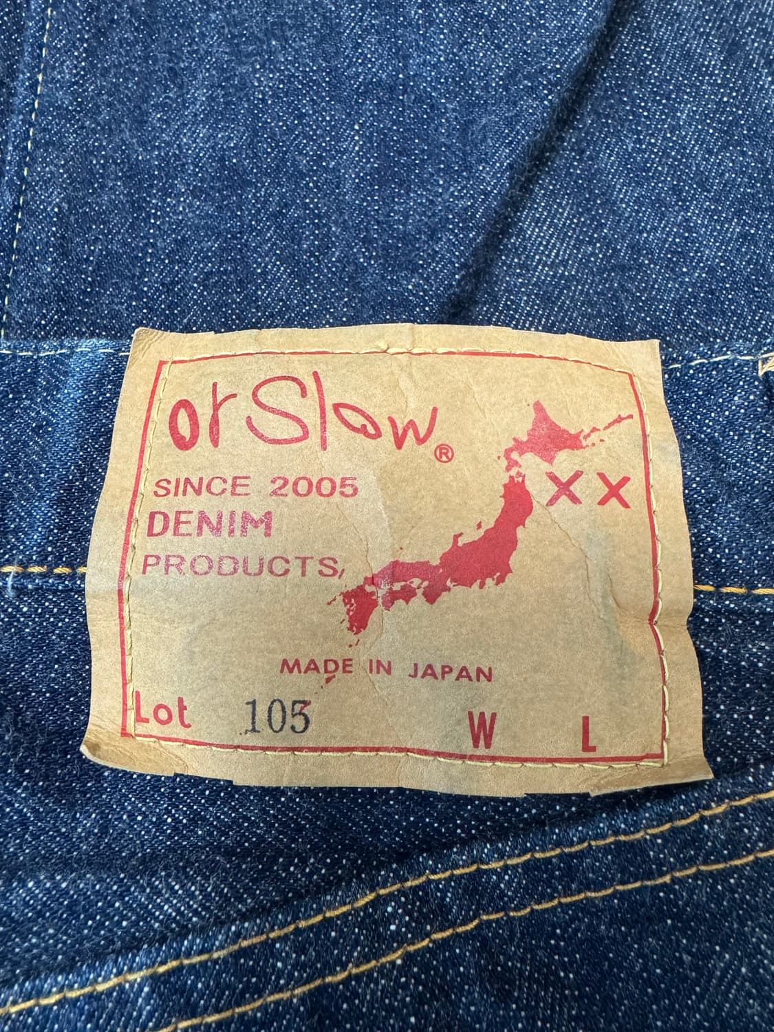 orslow 105 standard selvage denim 상품이미지1