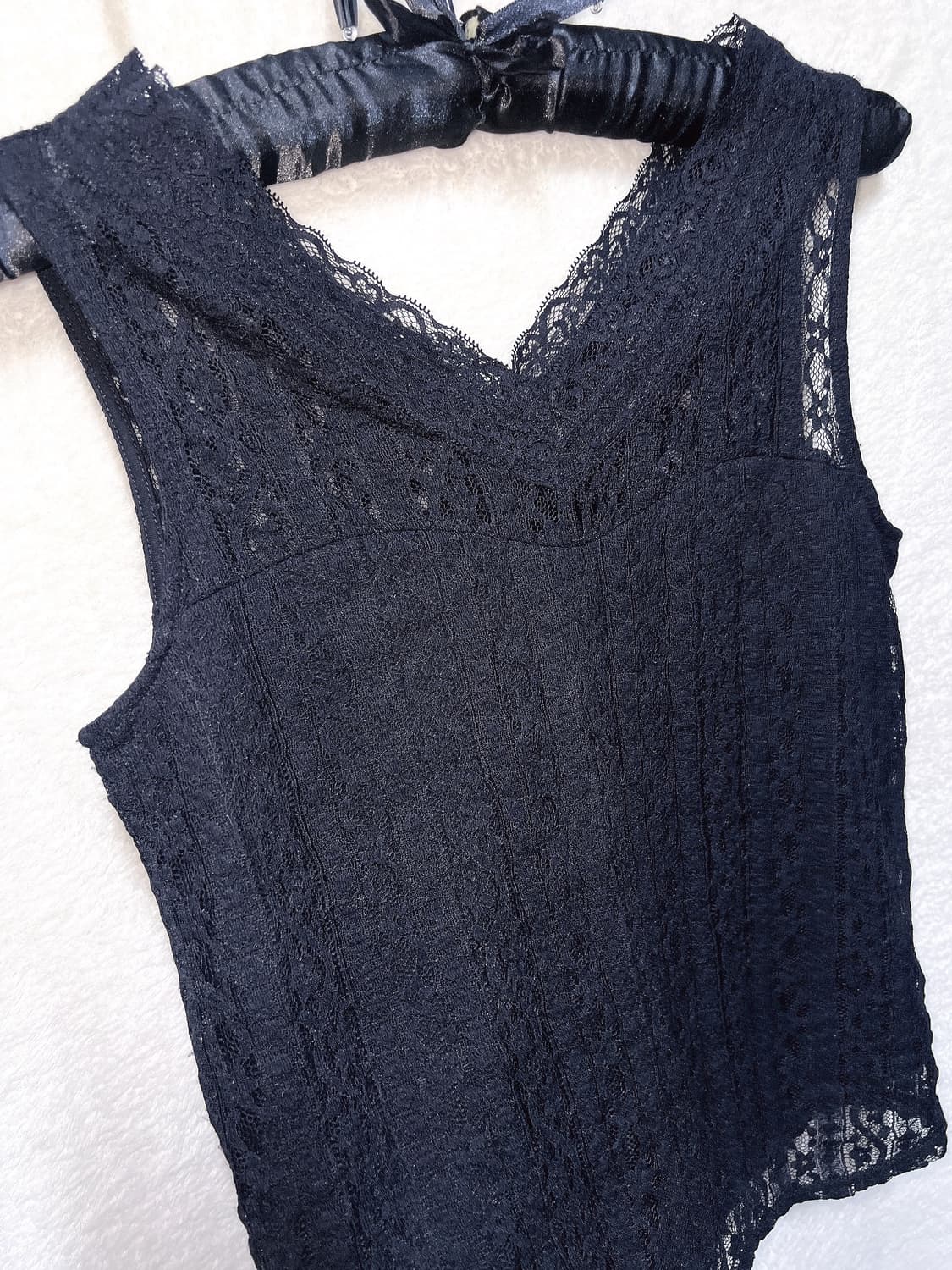 로맨틱고딕 고스펑크 오네갸루 레이스 슬리브리스 나시 핀터 공겜 페어리 상품이미지7