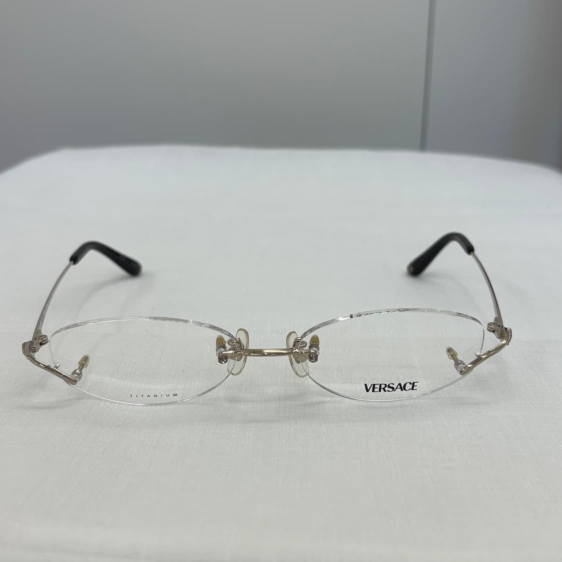 VERSACE 베르사체 실버 무테 안경 상품이미지2