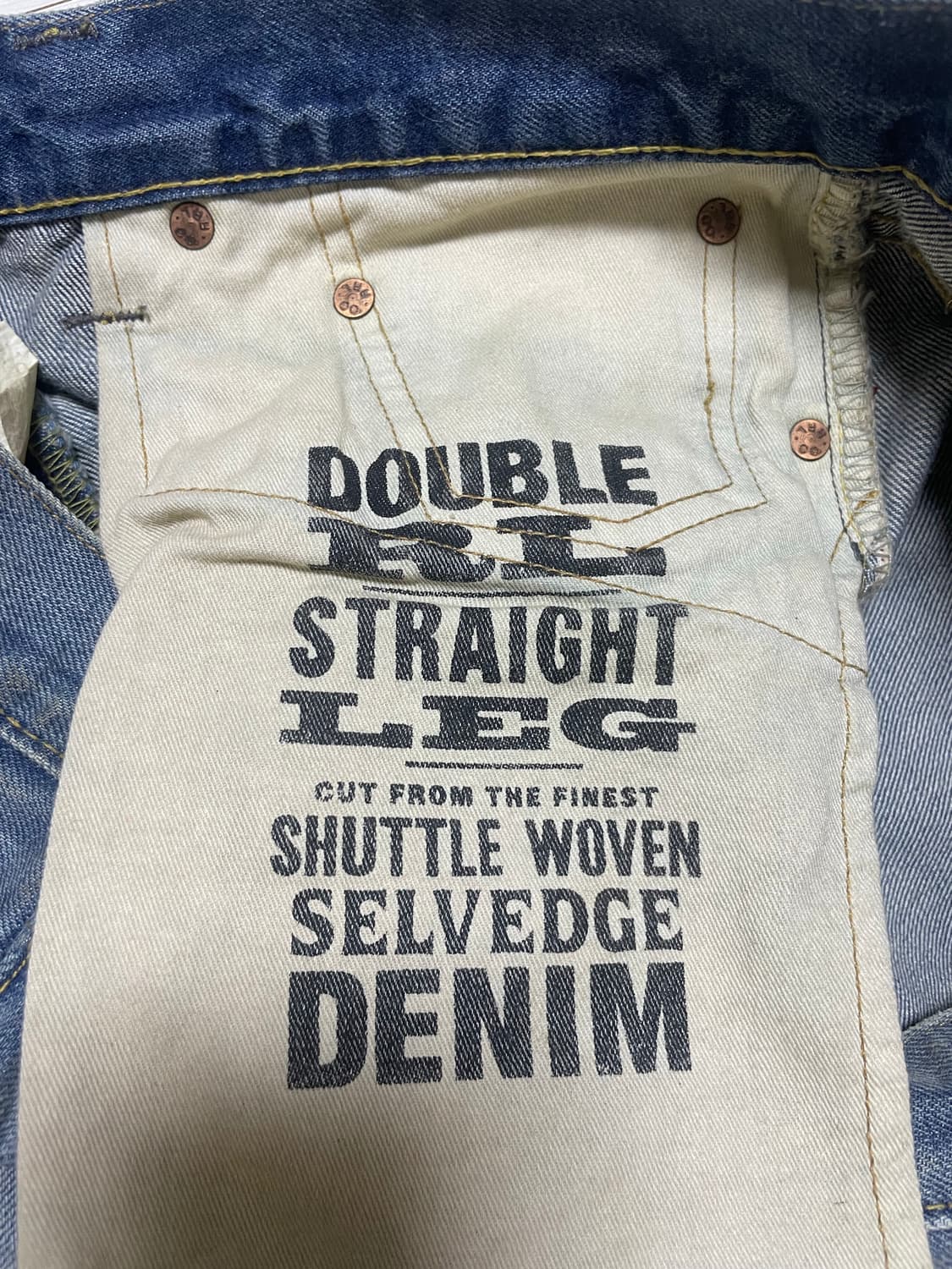 RRL 스트레이트핏 셀비지 워싱데님(32/32) 상품이미지4