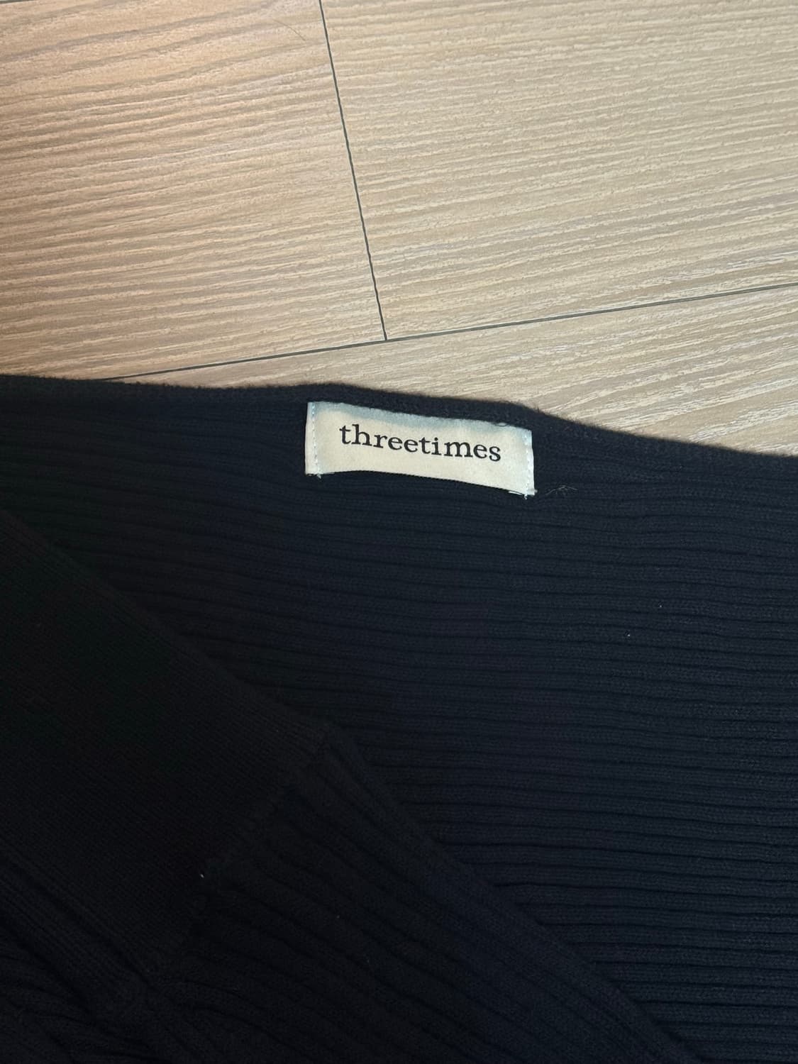 쓰리타임즈 골지 볼레로 상품이미지3