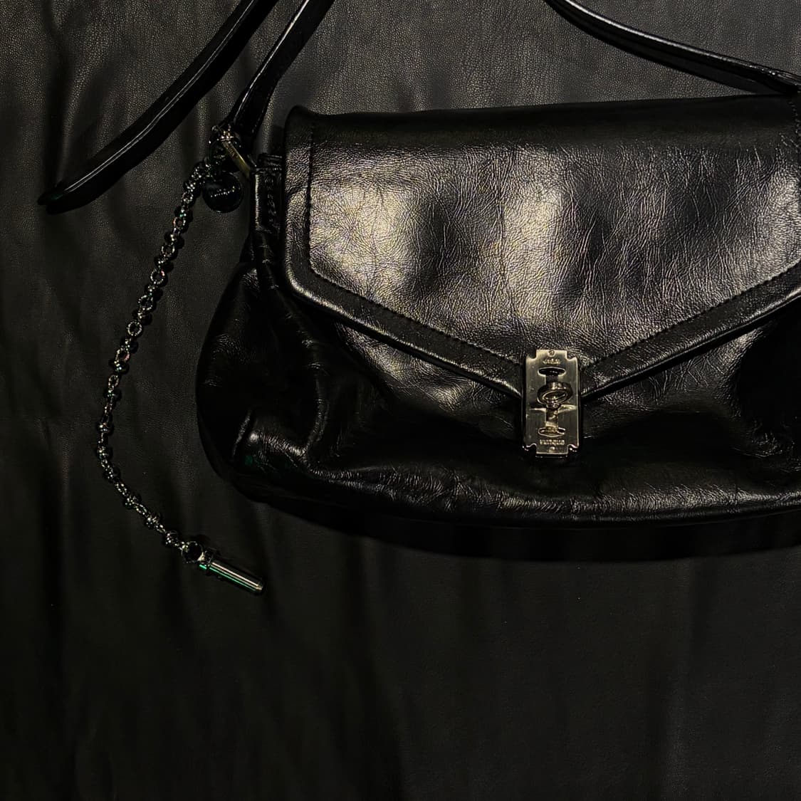 분크 가죽 숄더백 상품이미지4