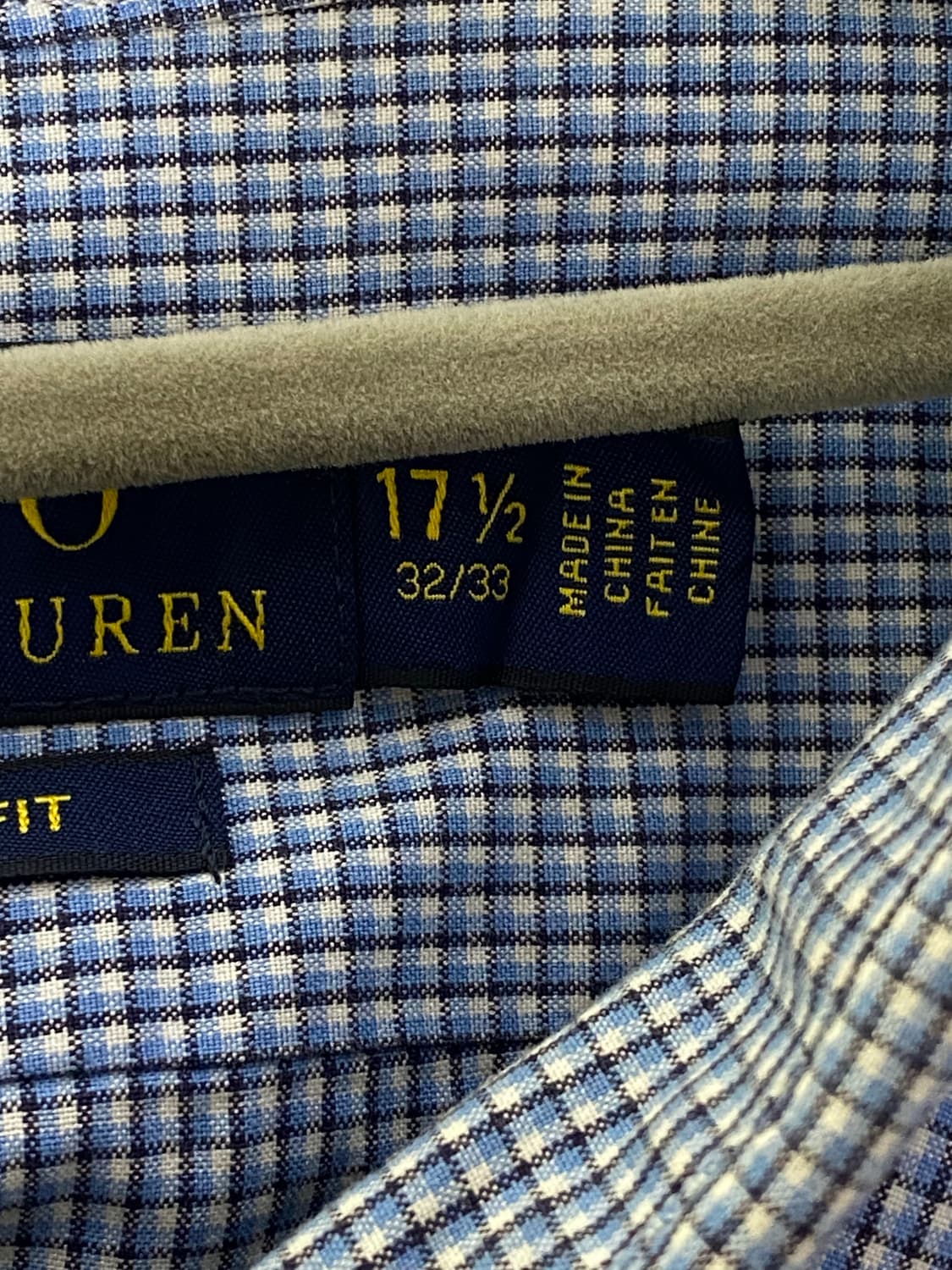 폴로 랄프로렌 셔츠 블루 17 1/2 [XL-XXL] 상품이미지4