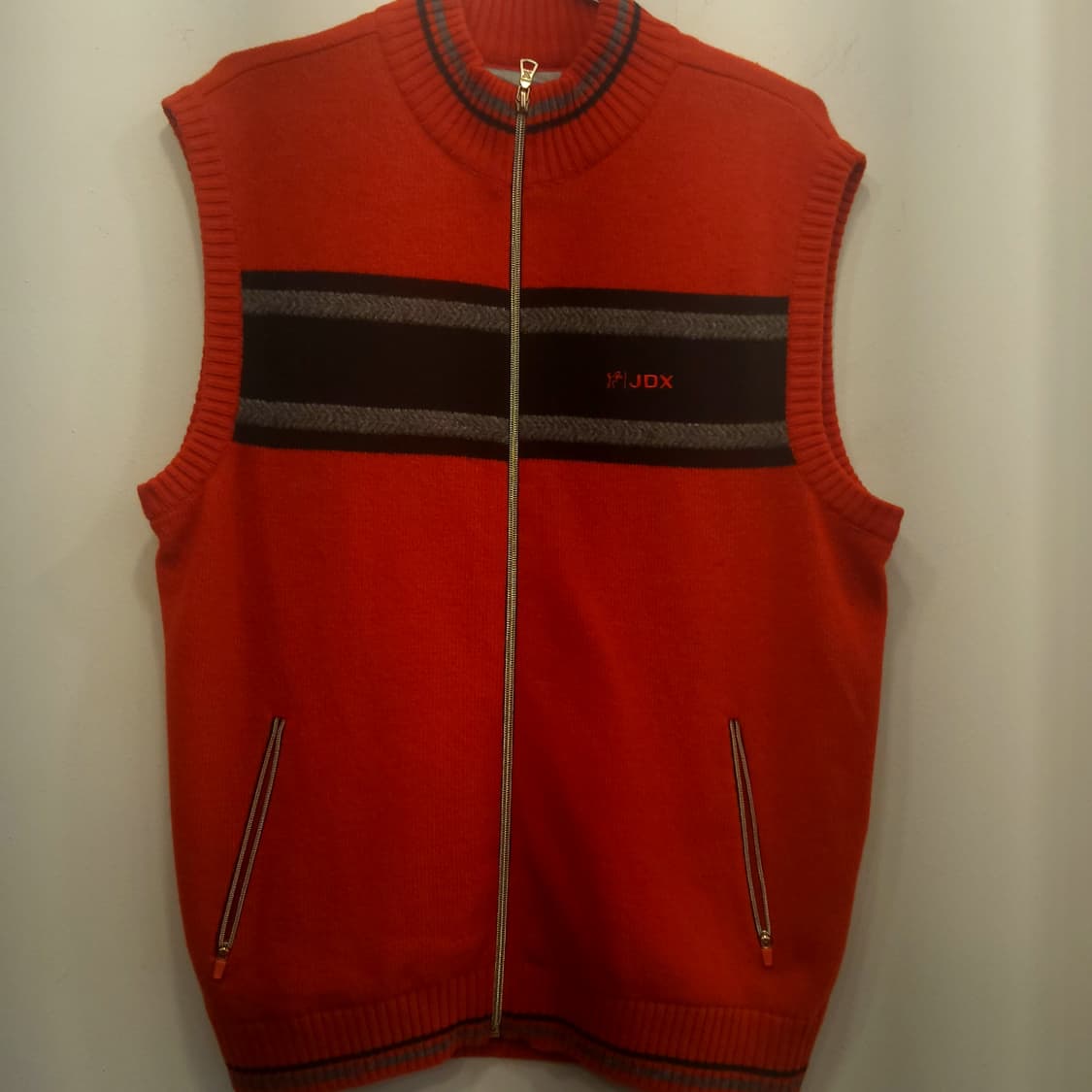 JDX 클래식 니트 집업 베스트 골프웨어/ 105 상품이미지2