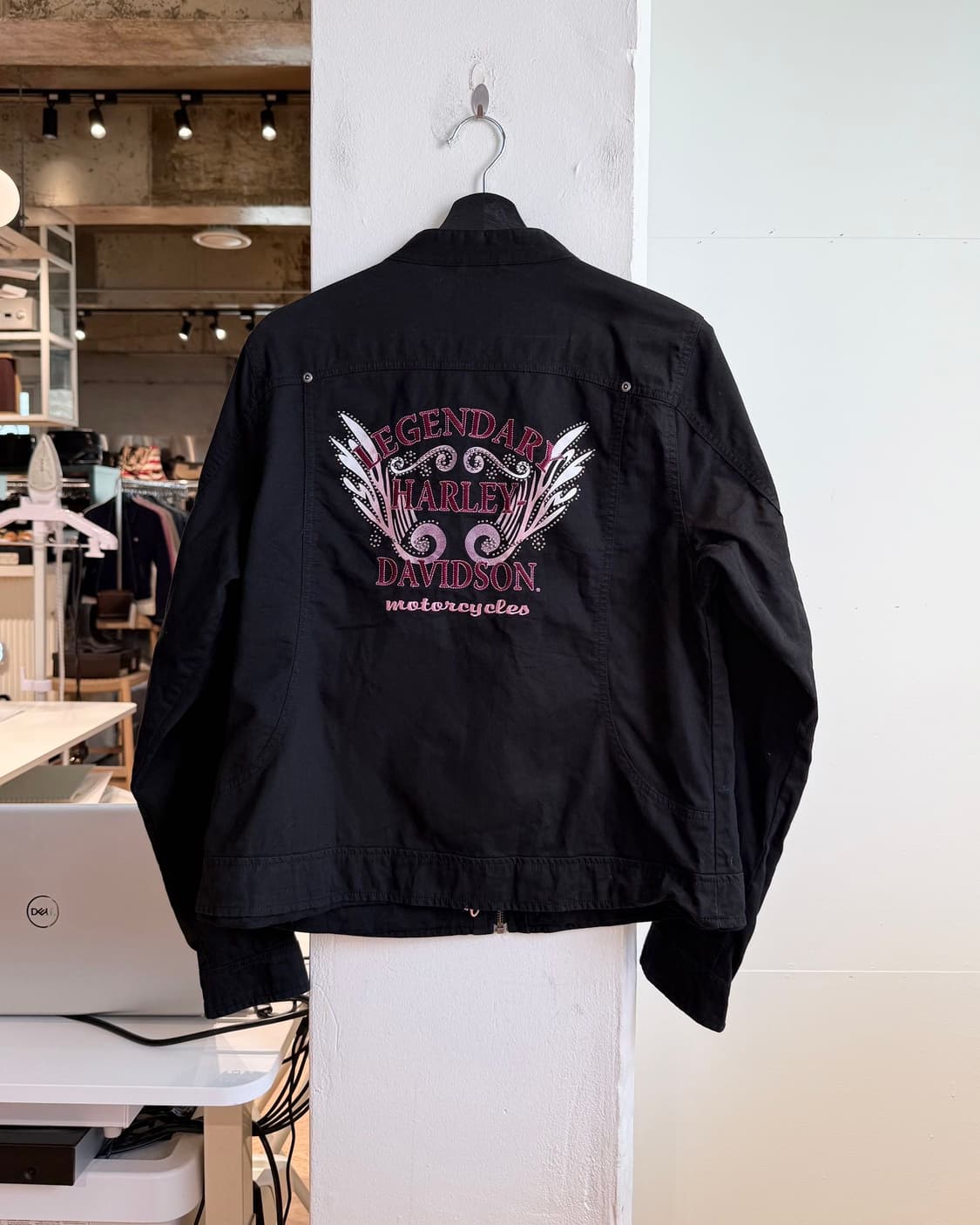 할리 데이비슨 블랙 자수 윙 라이더 자켓  상품이미지6